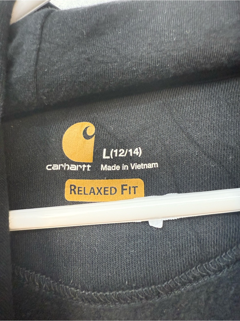 Carhartt boys Crewneck Hoodie with White Logo arm script - Picture 4 of 4